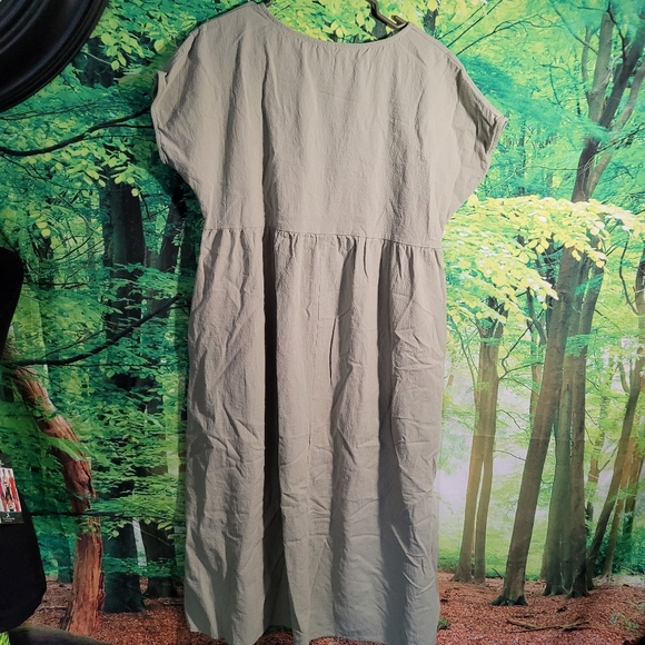 (3403-5) No Name Tag, Women's Green Dress , Slip on, Size XXL, - Picture 8 of 12